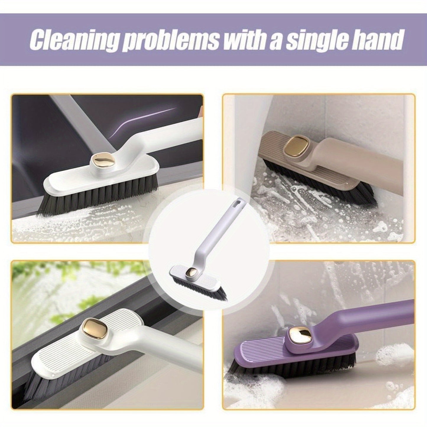Multi-Function 360° Rotating Crevice Cleaning Brush (Set of 2)