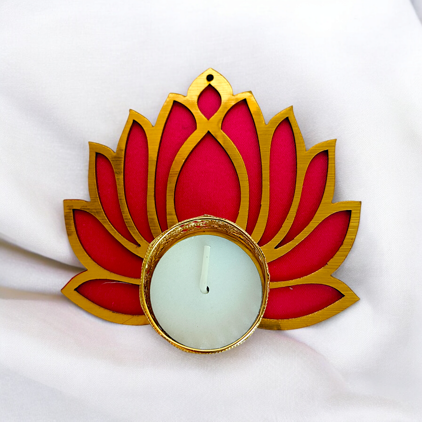 Lotus Tea Light Candle Holders Best for Diwali Festive Gifting and Home Decor (Set of4)