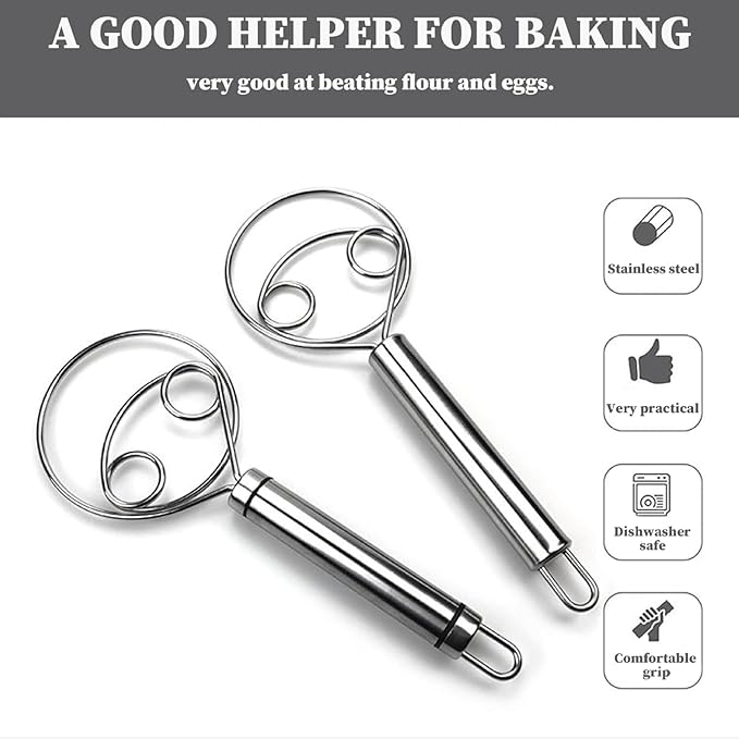 Multifunctional Effortless Stainless Steel Dough Mixer
