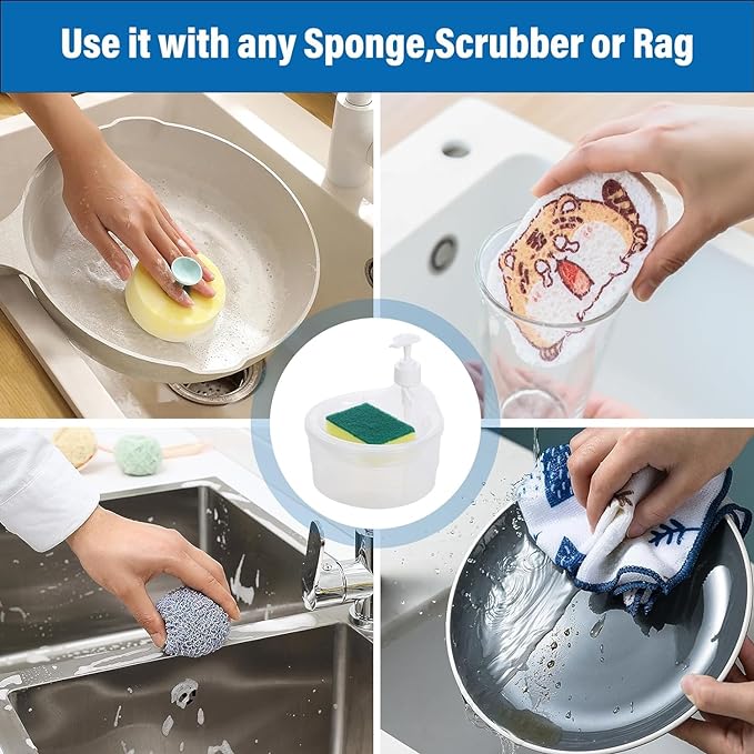 2-in-1 Double Layer Soap Dispenser