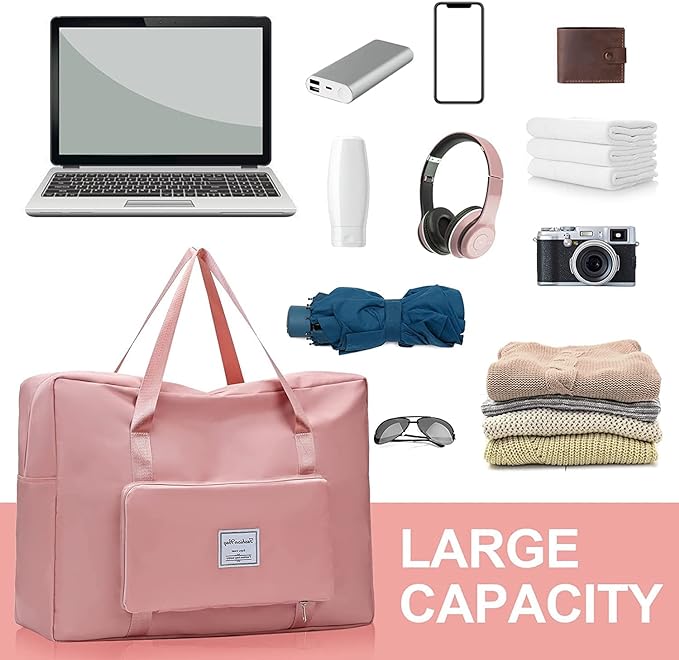 Expandable Multipurpose Ladies Waterproof Travel Bag for Beach, Gym, etc.