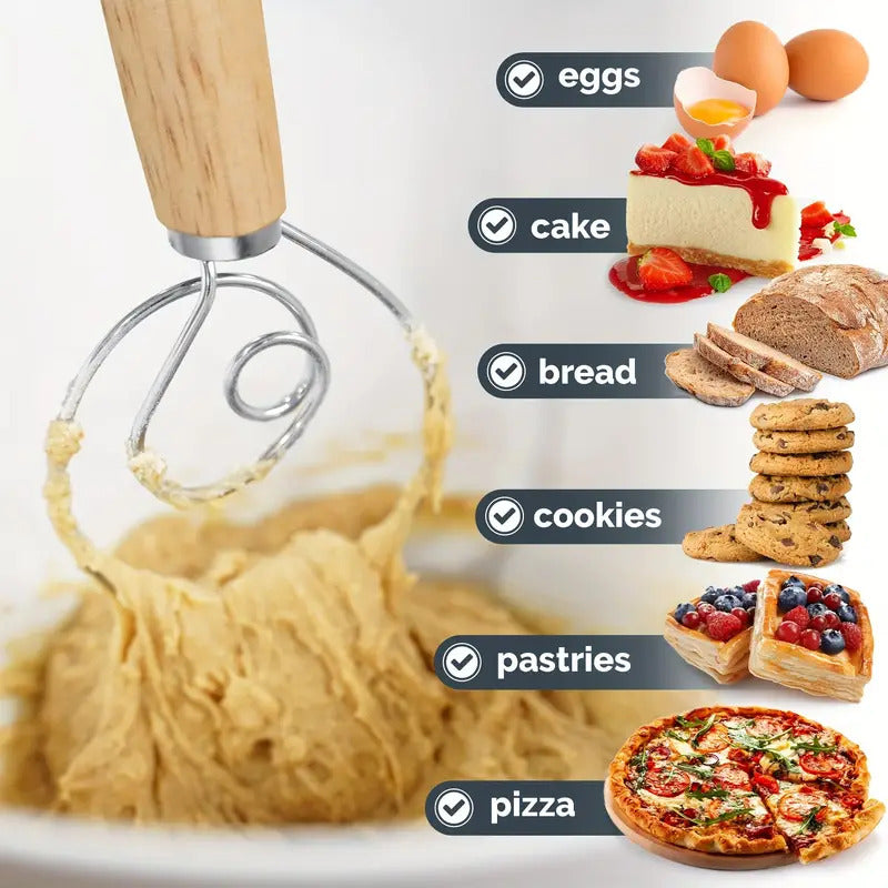 Multifunctional Effortless Stainless Steel Dough Mixer