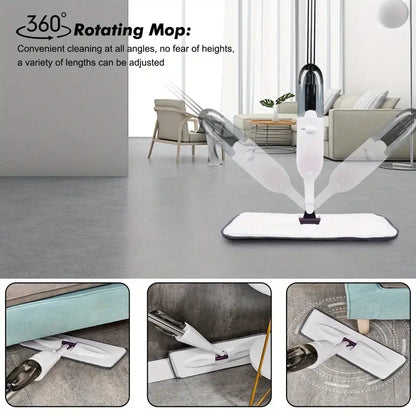 2-in-1 Spray Mop with 360° Rotating Head