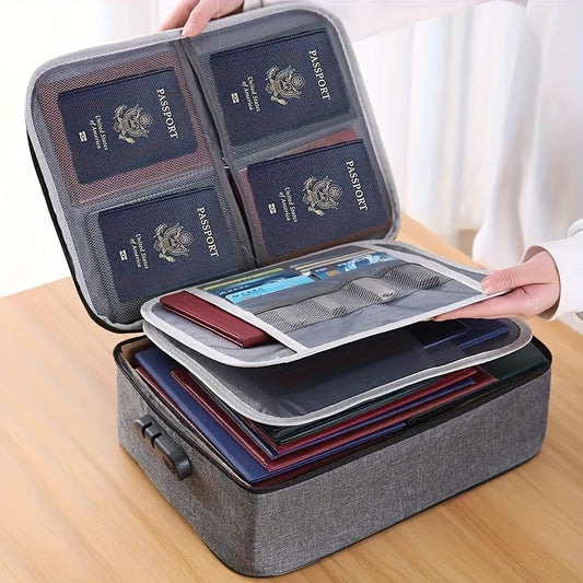 Multipurpose Document Organizer Waterproof with Lock